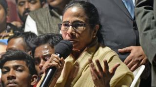 পশ্চিমবঙ্গের মুখ্যমন্ত্রী মমতা ব্যানার্জি