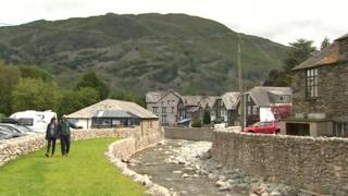 Flood prevention work at Glenridding