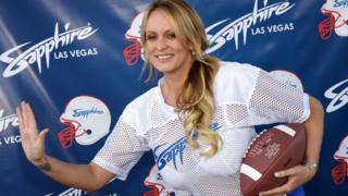 Ms Daniels hosted a Super Bowl party last month
