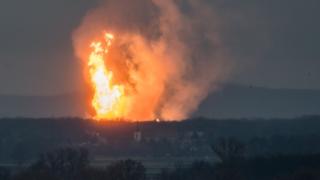 Avusturya'nın Baumgarten kentindeki gaz patlaması