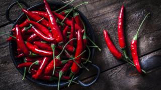 Plato con chiles