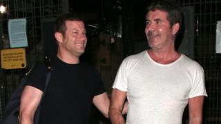 Dermot O'Leary and Simon Cowell seen leaving The X Factor - London auditions