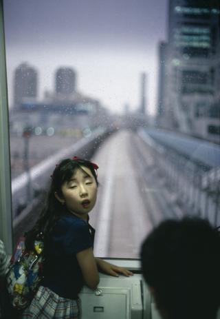 Girl on the metro. Tokyo