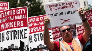 Manifestacion contra Trump