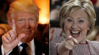 Trump and Clinton