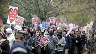 Student fees protest