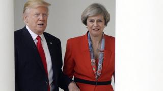 Тереза Мей та Дональд Трамп