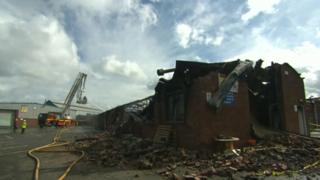 Damage on Tuesday morning