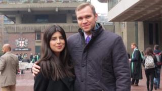 Matthew Hedges y Daniela Tejada.
