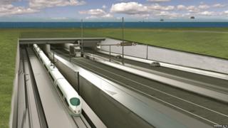 Artist's impression of Fehmarn road-rail tunnel (pic: Femern A/S)