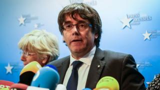 Former Catalan president Carles Puigdemont