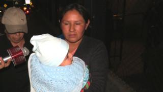 Maribel Musaja con Mateo