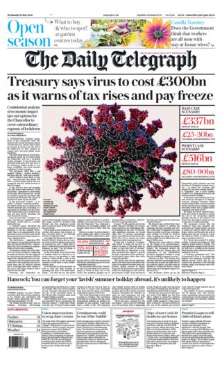 Telegraph front page