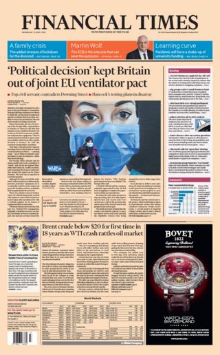 FT front page