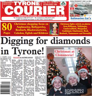 Tyrone Courier Front page