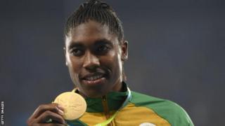 Mwanariadha wa Afrika Kusini Caster Semenya ni mshindi wa mbio za Olympic mita 800