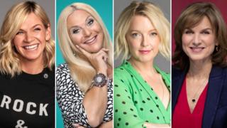 Zoe Ball, Vanessa Feltz, Lauren Laverne and Fiona Bruce