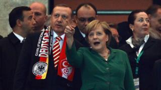 اردوغان وميركل