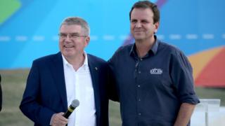 Thomas Bach e Eduardo Paes