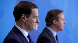 George Osborne (l) and David Cameron