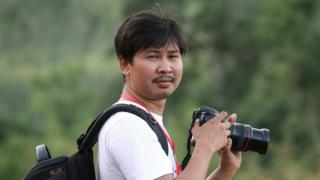 Журналист Reuters Ва Лоне, который был арестован в Мьянме, виден на этом снимке от 1 июня 2015 года.