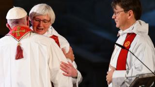 Antje Jackelen ve Papa Francesco