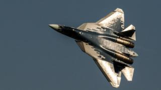 Су-57 на авиасалоне МАКС