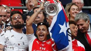 Alexis Sanchez scored the opening goal in Arsenal's 2-1 win over Chelsea in last season's FA Cup final