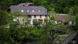 The hotel where the incident happened, on the banks of the river Ilz, 11 May 19