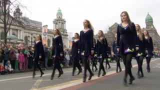 Irish dancers, Belfast