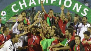 تیم فوتبال افغانستان در سال ۲۰۱۳ قهرمان جنوب آسیا شد