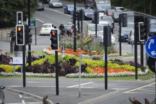 Durham roundabout display