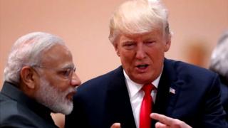 नरेंद्र मोदी आणि डोनाल्ड ट्रंप