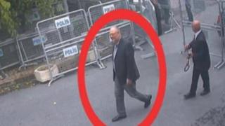 Хашоггі на кадрі з камер відеоспостереження