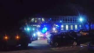 The scene of the fire