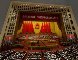 Ежегодный Национальный Народный Конгресс в Большом зале Народного Пекина, 5 марта