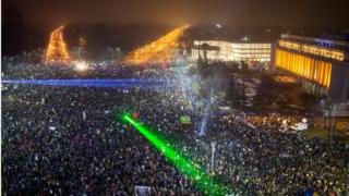 Акция протеста в Бухаресте