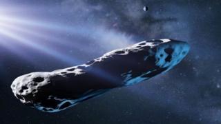   Artistic Illustration of Oumuamua 