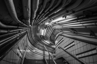 Фотография на станции метро в Нью-Йорке