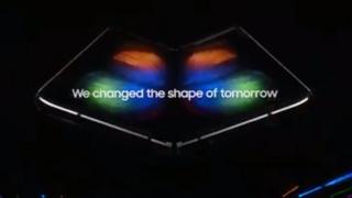 An image from the Samsung fold launch event