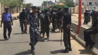 Nigeria Police on duty