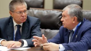 Алексей Улюкаев и Игорь Сечин