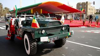 Célébration de la fête de l'indépendance, le 4 avril 2016, à la place de la Nation à Dakar.