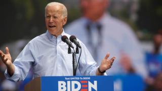 Joe Biden speaks during a campaign stop in Philadelphia, Pennsylvania, US May 18, 2019