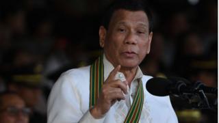 TT Philippines Rodrigo Duterte phát biểu trong lễ kỷ niệm 121 năm ngày thành lập quân đội Philippines tại trụ sở quân đội ở Manila hồi 20/3/2018.