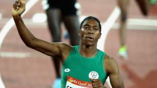 Umunonotsi w'umunyafrika yepfo yiruka imetero 800, Caster Semenya