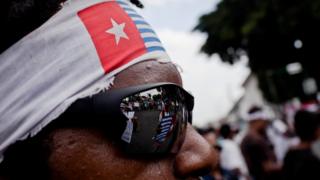 Unjuk rasa menuntut pemisahan Papua dari Indonesia