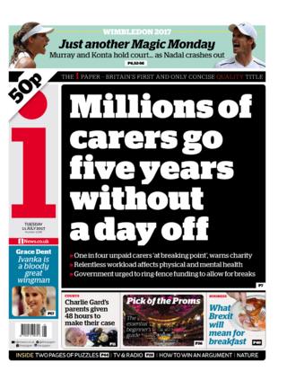 The i front page