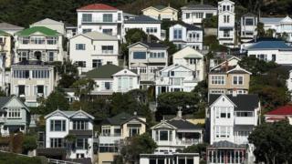 Houses in Oriental Bay in Wellington, New Zealand. File photo