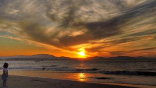 Atardecer en Puntarenas, Costa Rica.